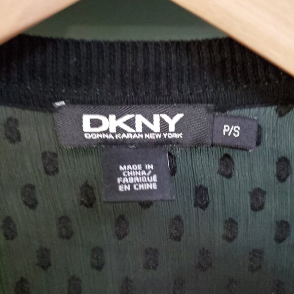 DKNY | Long Sleeve Silk & Cashmere Open Cardigan - Picture 4 of 4